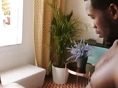 Young Latino handles this big black pipe as if it was nothing