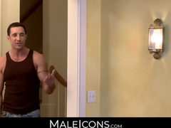 MaleIcons.com - Ty forces his huge dick into muscled Nick's tight ass with passion