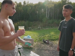 Bouncy Culo Bf Washing His Motorbike Gets Dispersed