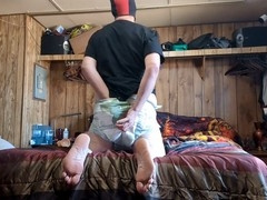 Furry diaper, bedroom, pup play
