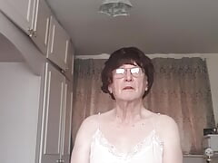 With a skirt,black knickers