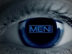 GUYS - Jake Preston Nails Jay Stroke As He Drapes From The Pull Up Pub For A Real Exercise