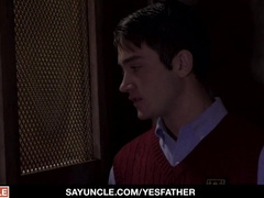 Draped Priest Ravages a Man in Church Glory Crevasse