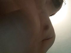 Orgasm while playing with my cock and an anal toy - Close view