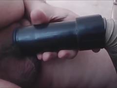 CUM inside Vacuum, quick orgasm