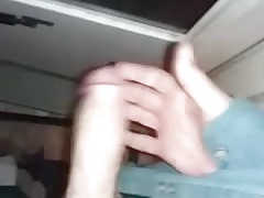 Quick cum at the door