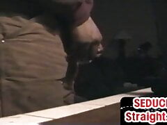 Amateur straight stud solo masturbating for cumshot