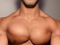 Muscle jock flexing