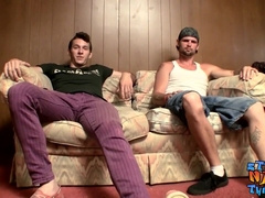 Hetero thugs Nolan and Dean Inja jism on their own faces