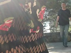Croatian Crossdresser first time out and smoking.