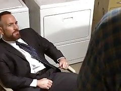 Four straight men watching porn