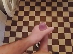 Red Rocket in the bathroom