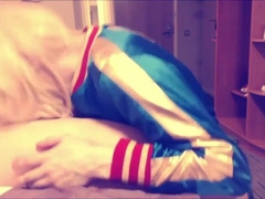 Crossdresser SS Harley Quinn Sucks Cock and Balls