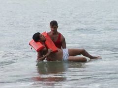 Intense fuck on the beach in the ass of a sexy horny gay