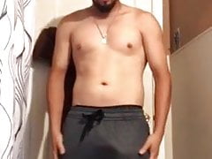 Latino showing off his big dick