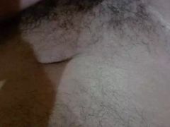 Man masturbating while watching porn movies
