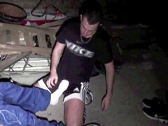 Bad boy fucking with feet domination