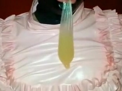 Cum Filled Condom 12, Cumshot, Semen, Bukkake, Mask, Latex