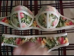 Bikini cum of flowers