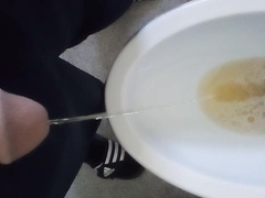 My glorious gay-for-pay brother-in-law peeing and spunking