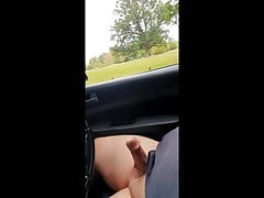 Car wank in the park
