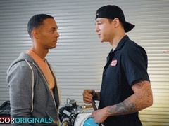 Muscular hunk Jayden Marcos enjoys raw gay sex with a hung partner