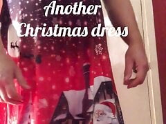 Edging and messing in Christmas Dress