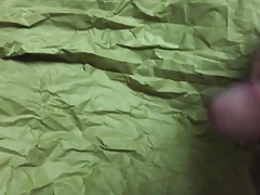 Controlled cumshot while stroking and jerking my cock