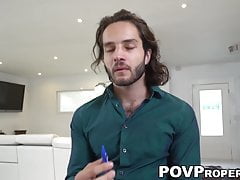 Gorgeous Latino stud facialized after deep anal penetration