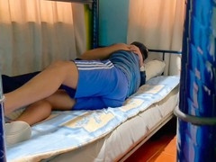 Raw, hung Latin man drills tight ass of young guy in bedroom