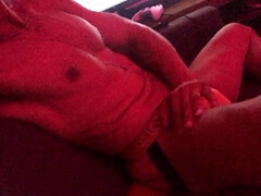 Masturbating in Red Light