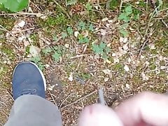 small cheesy uncut cock cumming