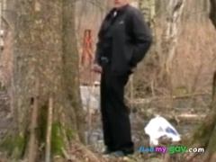 parent alone outside