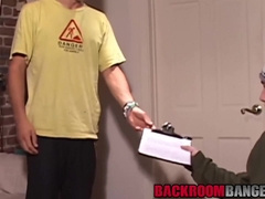 Homosexual ginger deep throating before facial cumshot inducing assfuck foray