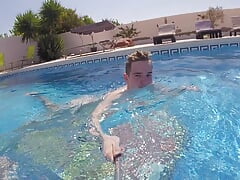 Hot Taylor Blaze Films Himself Jacking Off By The Pool