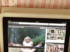 Stroking to my gallery & cum shot