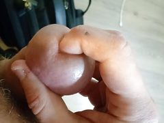 A straight Russian guy jerks off his big cock #13