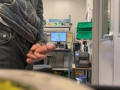 Risky Work Jerk Off