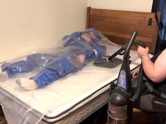 Gay bondage and discipline with breath control fun