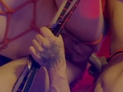 Tied buddies go raw and have wild sex