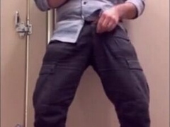 Bearded Father Masturbates Off at Work