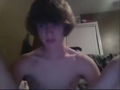 Amateur Twink Masturbating on Webcam