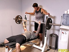 Gym-based anal with relatives Carter Michaels and Jack Dixon