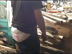 In diaper at work on November 09, 2020