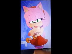 Cumming on Amy Rose As She Sucks On Her Tits SoP Tribute