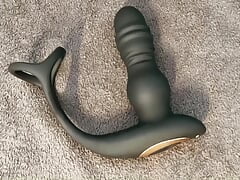 Dildo falls out during huge orgasm, dildo fucking machine