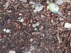 Pissing at the street