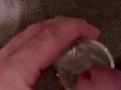 Shot glass cumshot me cumming into shotglass shot glass cum