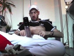 Solo fun with cock pumps and thick dicks in English