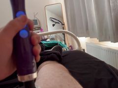 Wand Play on Cock